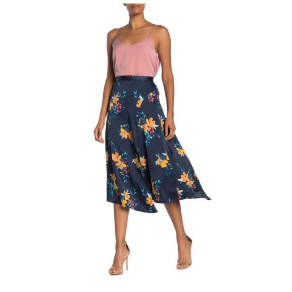 Laundry By Shelli Segal Floral Asymmetrical Skirt